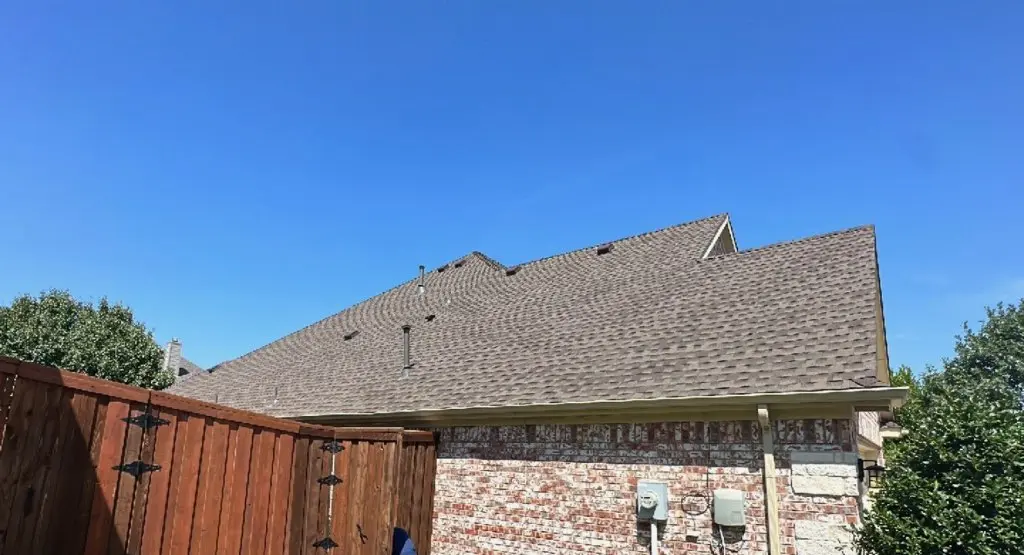 Completed roof replacement project in Shelby
